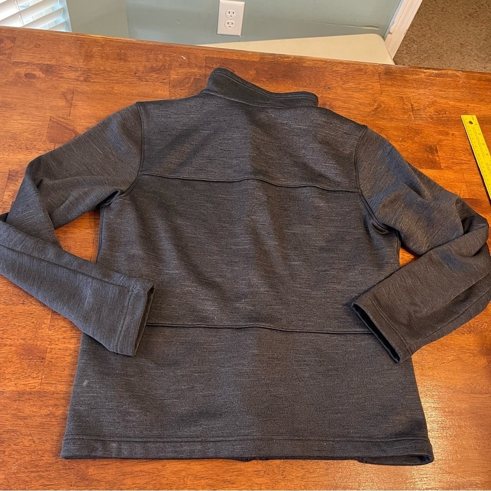 The North Face schenley full zip fleece mens Charcoal Jacket size medium - Picture 8 of 9
